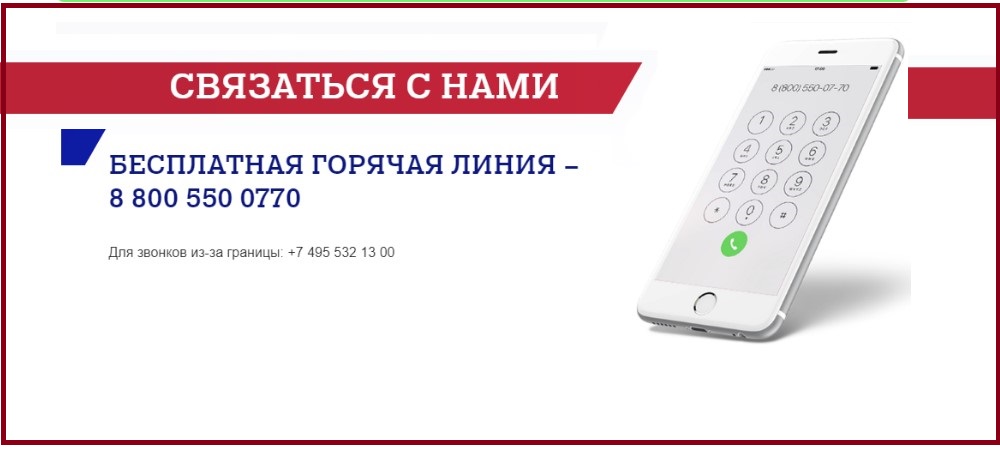 Горячая линия Почта Банка
