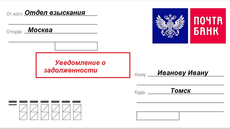 Письмо уведомление