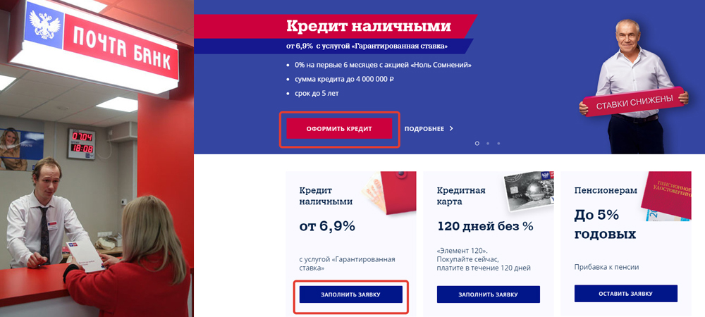 Способы оформления кредита
