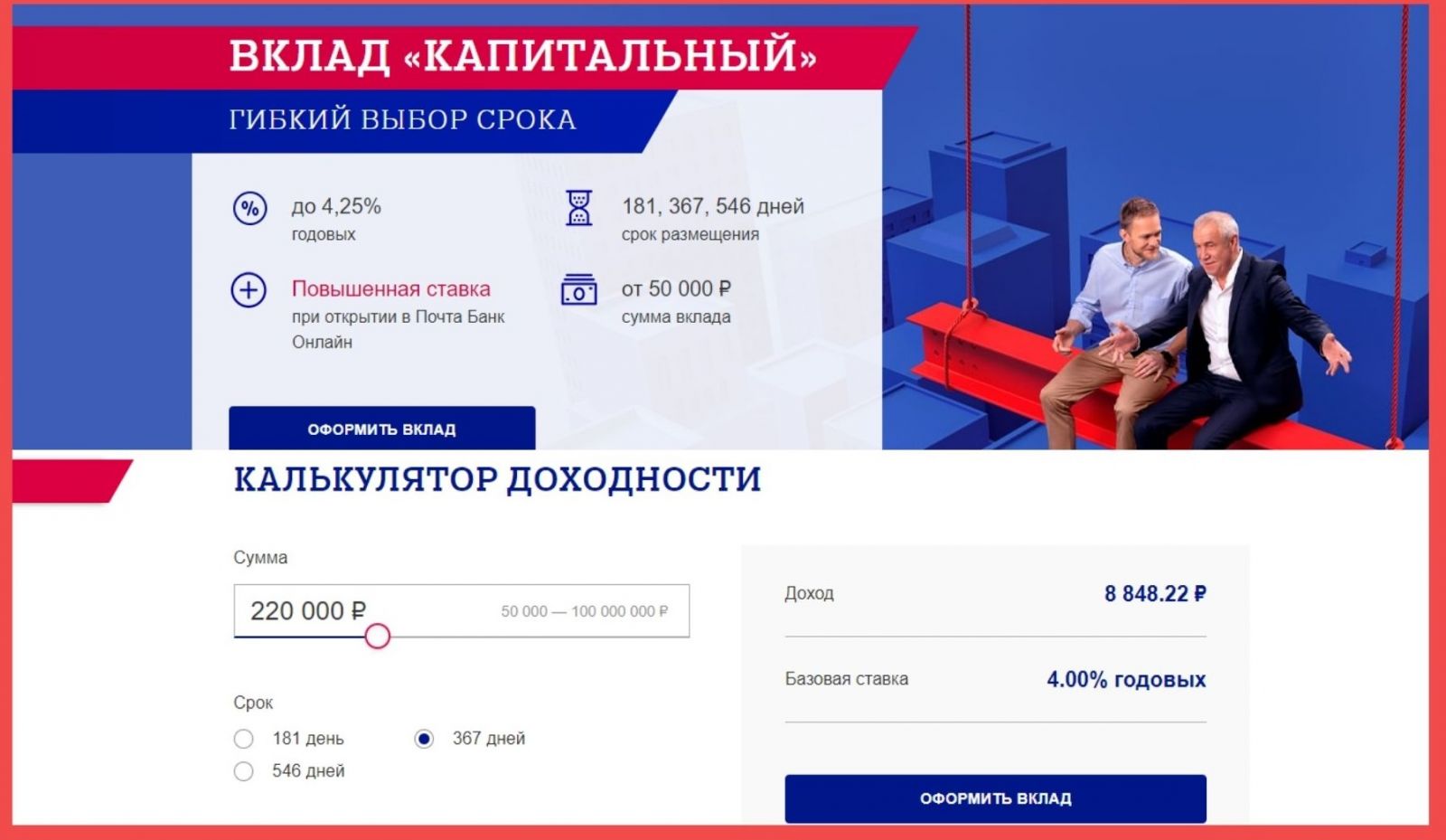 Выгодные депозиты